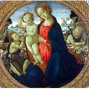 JACOPO del SELLAIO, Madonna and Child with Infant, St. John the Baptist and Attending Angel